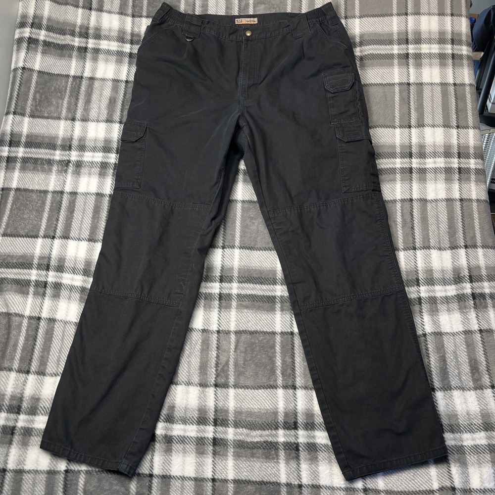 5.11 Tactical Pants Mens 42x36(40x35") Black Ripstop Stryke Cargo Utility